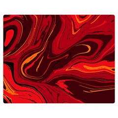 Red Vivid Marble Pattern 15 Double Sided Flano Blanket (medium)  by goljakoff