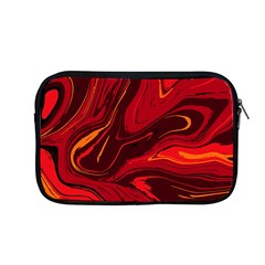 Red Vivid Marble Pattern 15 Apple Macbook Pro 13  Zipper Case by goljakoff