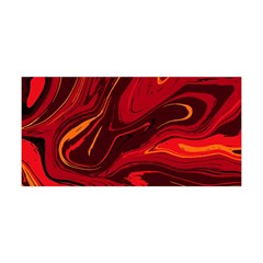 Red Vivid Marble Pattern 15 Yoga Headband by goljakoff