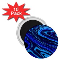 Blue Vivid Marble Pattern 16 1 75  Magnets (10 Pack)  by goljakoff