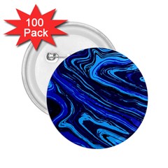 Blue Vivid Marble Pattern 16 2 25  Buttons (100 Pack)  by goljakoff