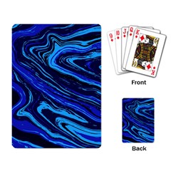 Blue Vivid Marble Pattern 16 Playing Cards Single Design (rectangle) by goljakoff