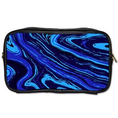 Blue Vivid Marble Pattern 16 Toiletries Bag (one Side) by goljakoff