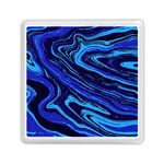 Blue Vivid Marble Pattern 16 Memory Card Reader (Square) Front