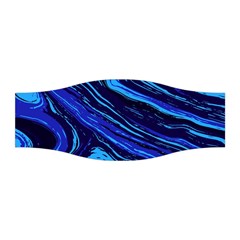 Blue Vivid Marble Pattern 16 Stretchable Headband by goljakoff