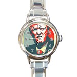 Trump NOPE Round Italian Charm Watch Front