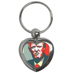 Trump Nope Key Chain (heart) by goljakoff