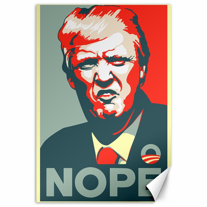 Trump NOPE Canvas 12  x 18 