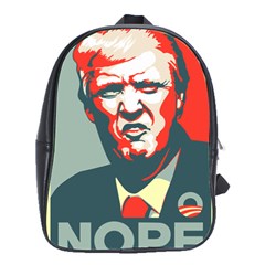 Trump Nope School Bag (large) by goljakoff