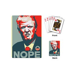 Trump Nope Playing Cards Single Design (mini) by goljakoff