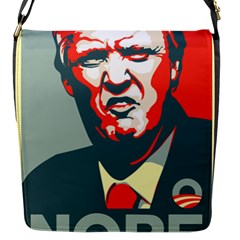 Trump Nope Flap Closure Messenger Bag (s) by goljakoff