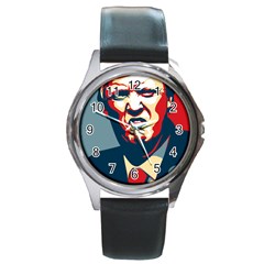 Trump2 Round Metal Watch by goljakoff