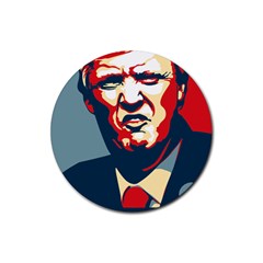 Trump2 Rubber Round Coaster (4 Pack)  by goljakoff