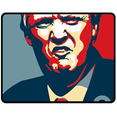 Trump2 Fleece Blanket (medium)  by goljakoff