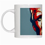 Trump pop art White Mugs Left