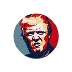 Trump pop art Rubber Coaster (Round)  Front