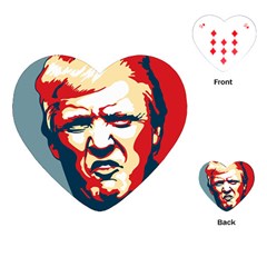 Trump Pop Art Playing Cards Single Design (heart) by goljakoff