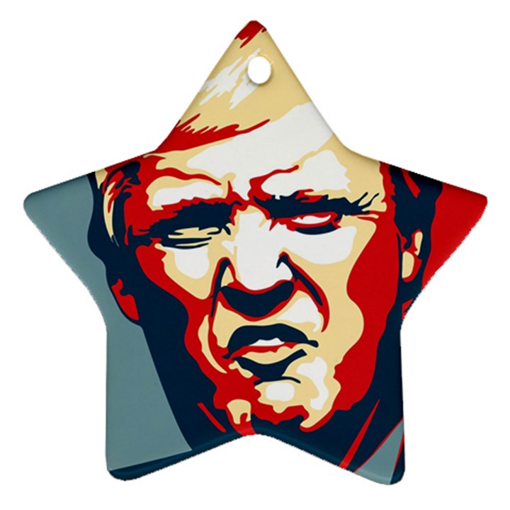 Trump pop art Star Ornament (Two Sides)