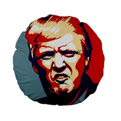 Trump Pop Art Standard 15  Premium Flano Round Cushions by goljakoff