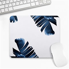 Blue Banana Leaves Large Mousepads by goljakoff