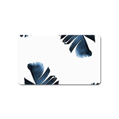 Blue Banana Leaves Magnet (name Card) by goljakoff