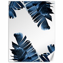 Blue Banana Leaves Canvas 36  X 48  by goljakoff