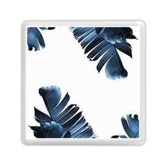 Blue Banana Leaves Memory Card Reader (square) by goljakoff