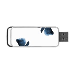 Blue Banana Leaves Portable Usb Flash (one Side) by goljakoff