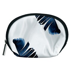 Blue Banana Leaves Accessory Pouch (medium) by goljakoff