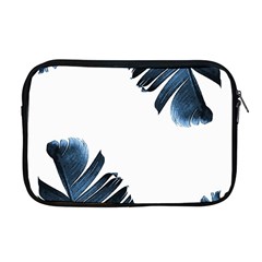 Blue Banana Leaves Apple Macbook Pro 17  Zipper Case by goljakoff