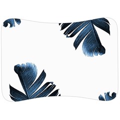 Blue Banana Leaves Velour Seat Head Rest Cushion