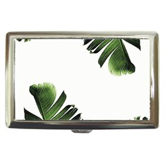 Green Banana Leaves Cigarette Money Case by goljakoff