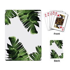 Green Banana Leaves Playing Cards Single Design (rectangle) by goljakoff