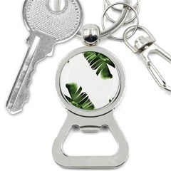 Green Banana Leaves Bottle Opener Key Chain by goljakoff