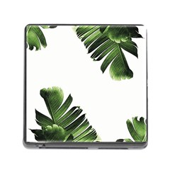 Green Banana Leaves Memory Card Reader (square 5 Slot) by goljakoff