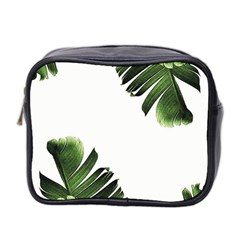 Green Banana Leaves Mini Toiletries Bag (two Sides) by goljakoff