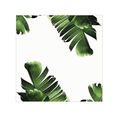 Green Banana Leaves Small Satin Scarf (square) by goljakoff