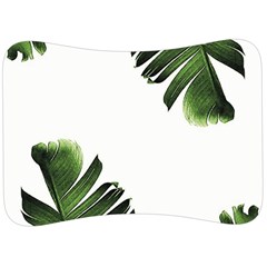 Green Banana Leaves Velour Seat Head Rest Cushion by goljakoff