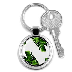 Banana Leaves Key Chain (round) by goljakoff