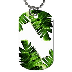 Banana Leaves Dog Tag (two Sides) by goljakoff