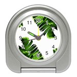 Banana leaves Travel Alarm Clock Front