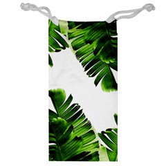 Banana Leaves Jewelry Bag by goljakoff