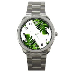 Banana Leaves Sport Metal Watch by goljakoff