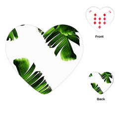 Banana Leaves Playing Cards Single Design (heart) by goljakoff