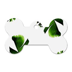 Banana Leaves Dog Tag Bone (one Side)