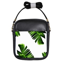 Banana Leaves Girls Sling Bag by goljakoff