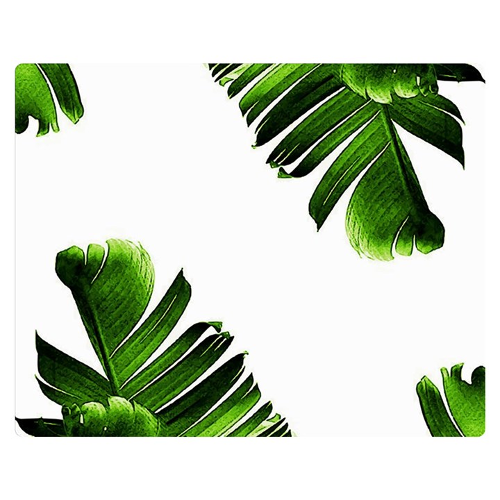 Banana leaves Double Sided Flano Blanket (Medium) 