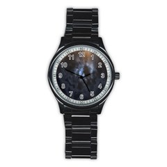 Mystic Moon Collection Stainless Steel Round Watch