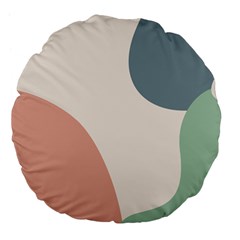 Abstract Shapes  Large 18  Premium Flano Round Cushions by Sobalvarro