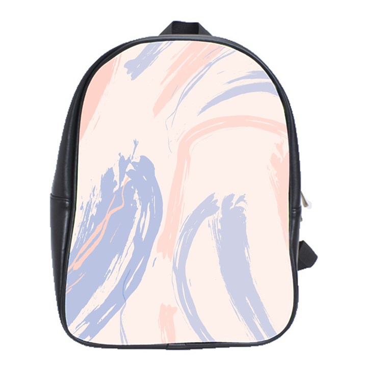 Marble stains  School Bag (Large)